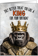 Birthday Gorilla King card