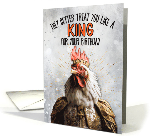 Birthday Rooster King card (1780614)