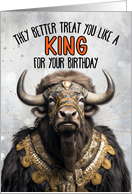 Birthday Buffalo King card