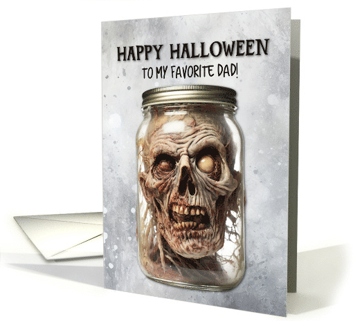 Dad Zombie in a Jar Halloween card (1781650)