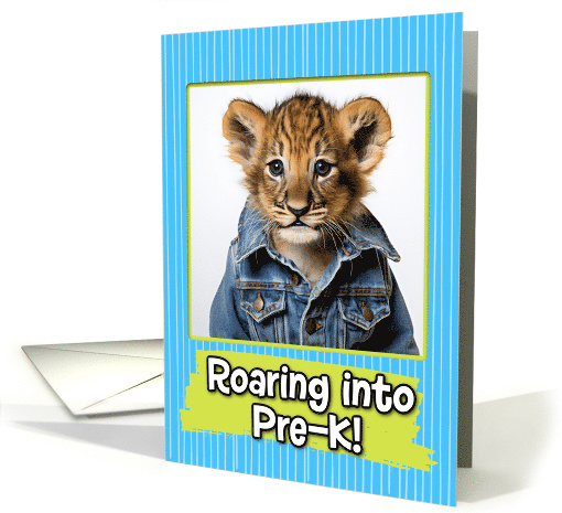 First Day in Pre-K Lion Cub card (1786138)