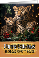 Jaguar Family From Our Home to Yours Christmas card