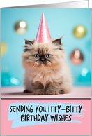 Himalayan Kitten Happy Birthday card