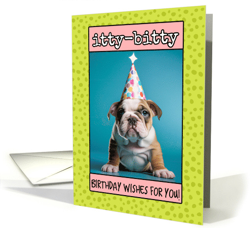 Happy Birthday English Bulldog Puppy card (1789476)