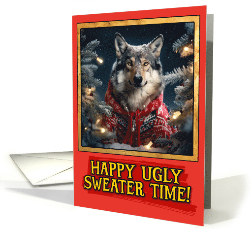 Wolf Ugly Sweater Christmas card (1791916)
