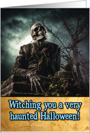 Zombie Cemetery Halloween card