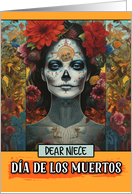 Niece Dia de Los Muertos Woman card