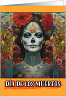 Dia de Los Muertos Woman card