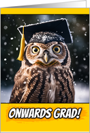 Congratulation Winter Graduation College Owl card