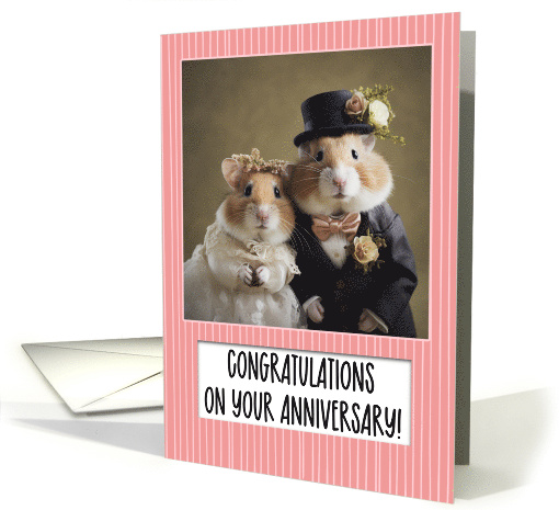Hamster Couple Wedding Anniversary Congrats card (1795060)