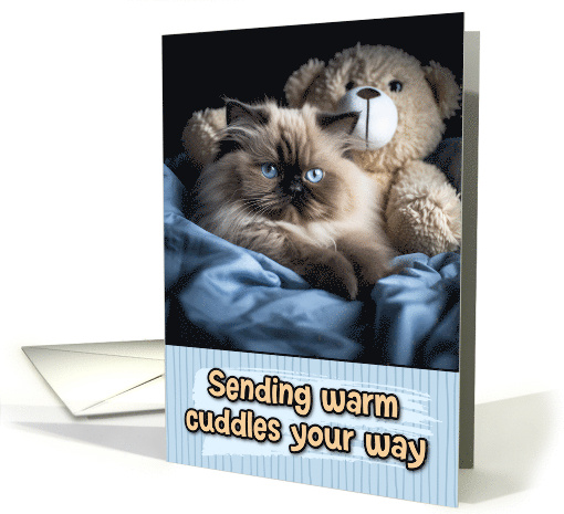 Warm Cuddles Himalayan Cat card (1802390)