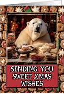 Polar Bear Sweet Christmas Wishes card
