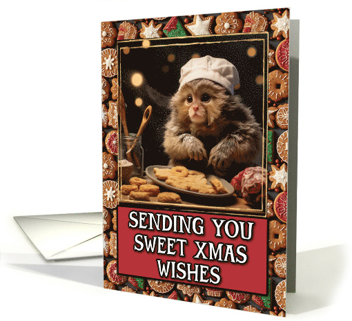 Monkey Sweet Christmas Wishes card (1802860)