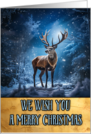 Stag Merry Christmas card