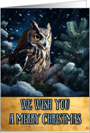 Owl Merry Christmas card