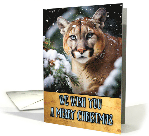Cougar Merry Christmas card (1803618)