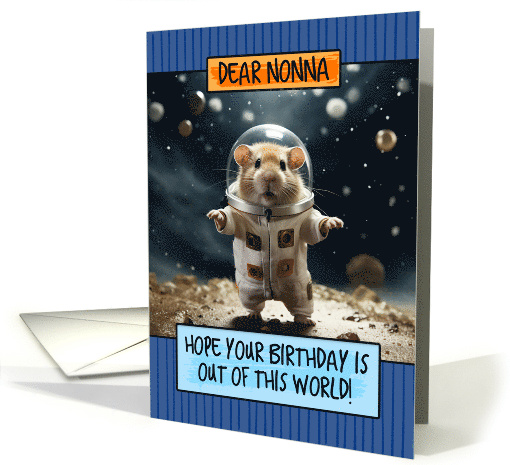 Nonna Happy Birthday Space Hamster card (1807106)