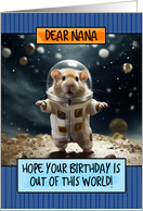 Nana Happy Birthday Space Hamster card