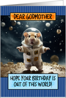 Godmother Happy Birthday Space Hamster card