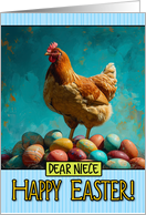 Niece Easter Chicken and Eggs card