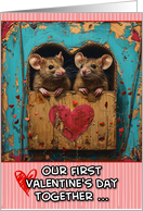 Our First Valentine’s Day as a Couple Mice card