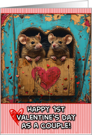 First Valentine’s Day as a Couple Mice card