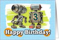 23 Years Old Happy Birthday Robots card