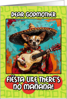 Godmother Cinco de Mayo Chihuahua Mariachi with Guitar card