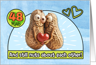 48 Years Wedding Anniversary Congrats Peanuts card