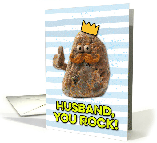 Husband Father's Day Rock card (1830106)