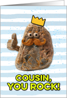 Cousin Father’s Day Rock card