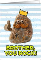 Brother Father’s Day Rock card