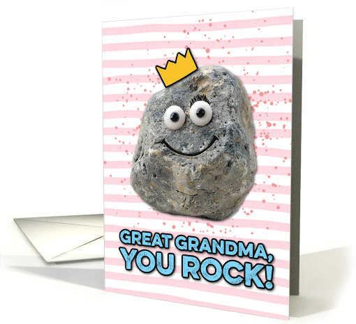Great Grandma Mother's Day Rock card (1830442)