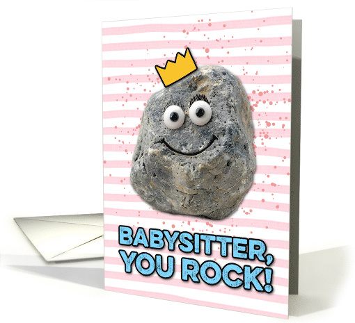 Babysitter Mother's Day Rock card (1830560)