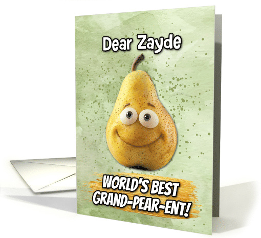 Zayde Grandparents Day Pear card (1831872)