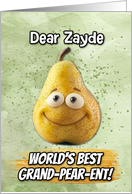 Zayde Grandparents Day Pear card