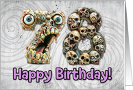 78 Years Old Happy Birthday Zombie Monsters card