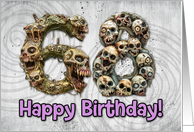 68 Years Old Happy Birthday Zombie Monsters card