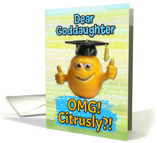Goddaughter Congratulations Graduation Lemon card (1834104)
