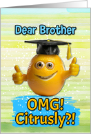 Brother Congratulations Graduation Lemon card
