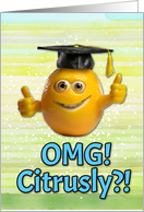 Congratulations Graduation Lemon card