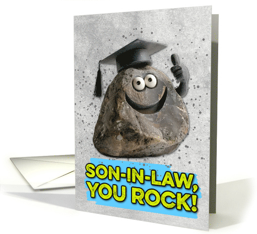 Son in Law Congratulations Graduation You Rock card (1834452)