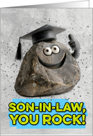 Son in Law Congratulations Graduation You Rock card