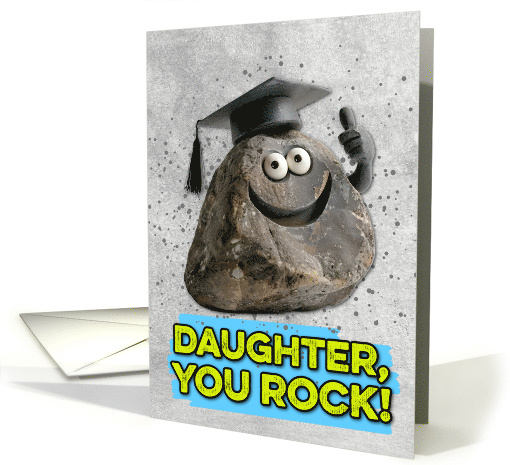 Daughter Congratulations Graduation You Rock card (1834548)