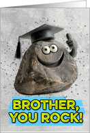 Brother Congratulations Graduation You Rock card