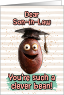 Son in Law Congratulations Graduation Clever Bean card
