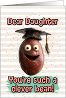 Daughter Congratulations Graduation Clever Bean card