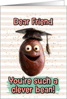 Friend Congratulations Graduation Clever Bean card