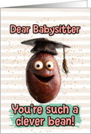 Babysitter Congratulations Graduation Clever Bean card