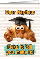 Nephew Congratulations Graduation Croissant card